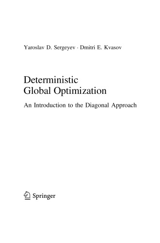 Deterministic Global Optimization. An Introduction to the Diagonal Approach