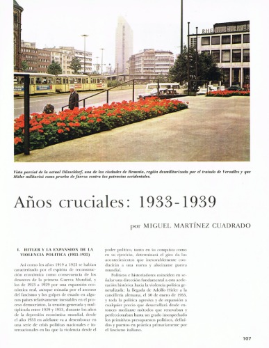 Años cruciales 1933 1939