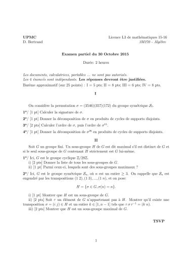 Algèbre Géométrique, Groupes et Algèbres de Lie [Lecture notes]