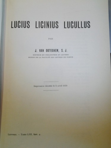 Lucius Licinius Lucullus