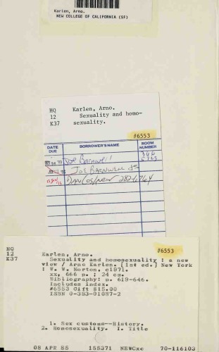 Sexuality and Homosexuality - A New View