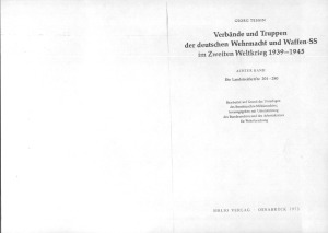 Verbande und Truppen der deutschen Wehrmacht und Waffen-SS im Zweiten Weltkrieg 1939-45. Achter Band. Die Landstreitkrafte 201-280