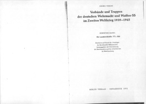 Verbande und Truppen der deutschen Wehrmacht und Waffen-SS im Zweiten Weltkrieg 1939-45. Zehnter Band. Die Landstreitkrafte 371-500