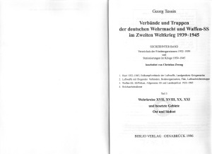 Verbande und Truppen der deutschen Wehrmacht und Waffen-SS im Zweiten Weltkrieg 1939-45. Sechzehnter Band. Verzeichnis der Friedensgarnisonen 1931-1945 und Stazionierungen im Kriege 1939-1945.