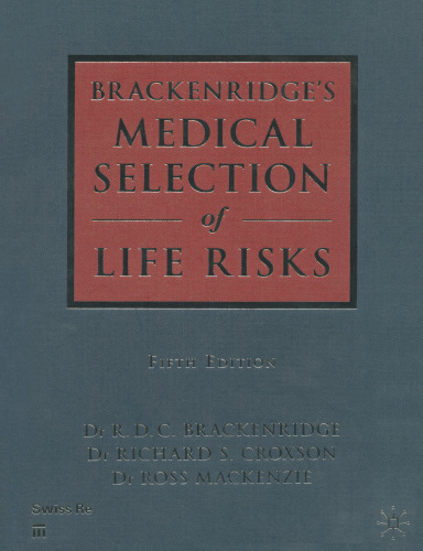 Brackenridge’s Medical Selection of Life Risks