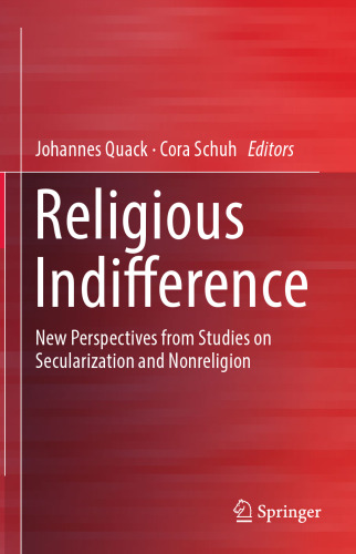 Religious Indifference: New Perspectives From Studies on Secularization and Nonreligion