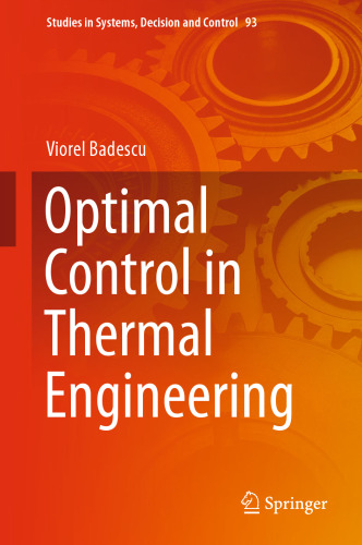 Optimal Control in Thermal Engineering