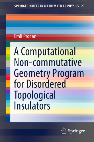 A Computational Non-commutative Geometry Program for Disordered Topological Insulators