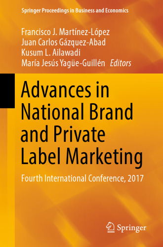 Advances in National Brand and Private Label Marketing: Fourth International Conference, 2017