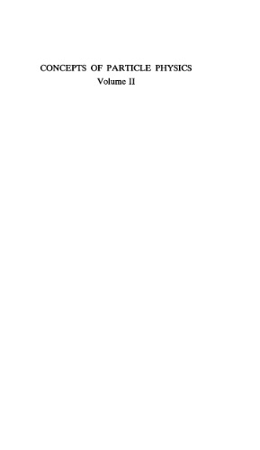 Concepts of particle physics