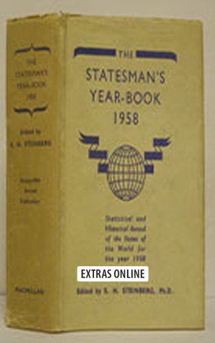 The Statesman’s Year-Book: Statistical and Historical Annual of the States of the World for the Year 1958