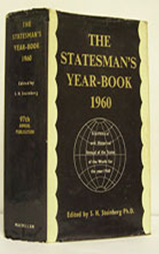 The Statesman’s Year-Book: Statistical and Historical Annual of the States of the World for the Year 1960