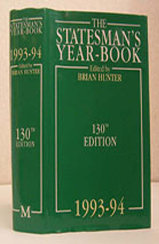 The Statesman’s Year-Book: Statistical and Historical Annual of the States of the World for the Year 1993–1994