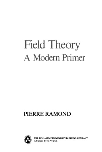 Field theory: a modern primer