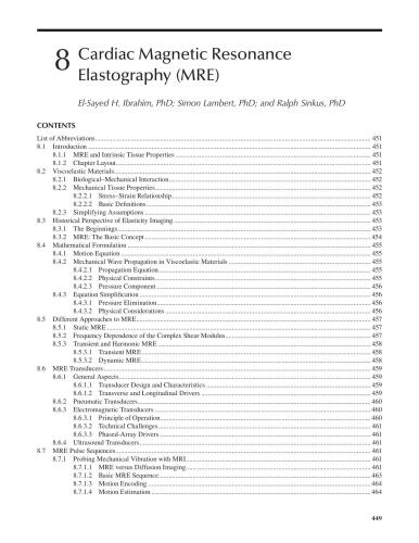 Heart mechanics : magnetic resonance imaging