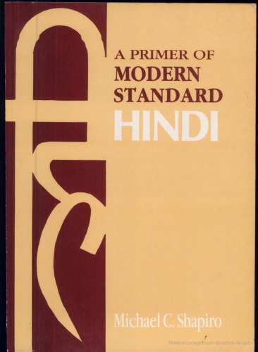 A primer of modern standard Hindi