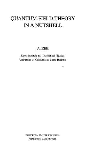 Quantum field theory in a nutshell