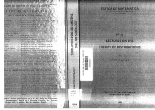 Lectures on the Theory of Distributions