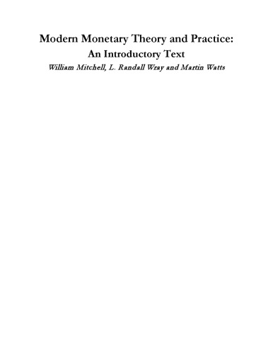 Modern Monetary Theory and Practice: An Introductory Text