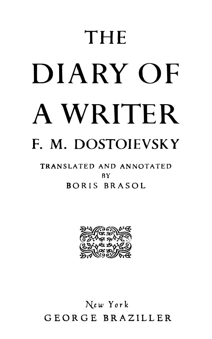The Diary of a Writer