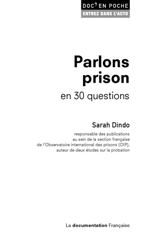 Parlons prison en 30 questions