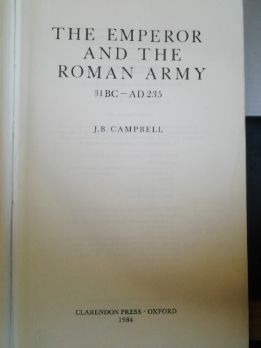 The Emperor and the Roman Army