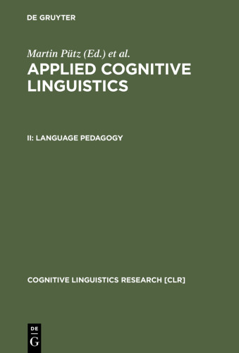 Applied Cognitive Linguistics: Language Padagogy