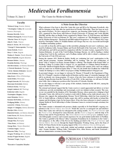 Medievalia Fordhamensia