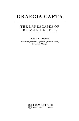 Graecia Capta: The Landscapes of Roman Greece