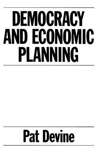 Democracy and economic planning