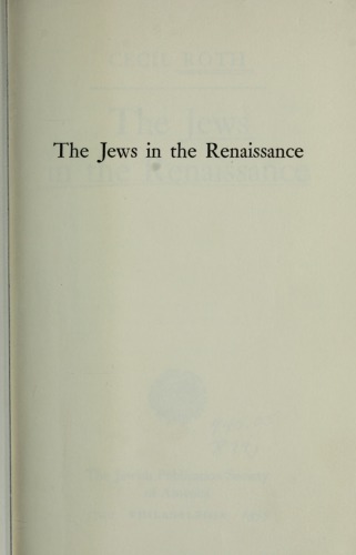 The Jews in the Renaissance