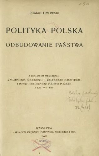 Polityka polska i odbudowanie państwa