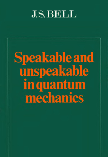 Speakable and unspeakable in quantum mechanics