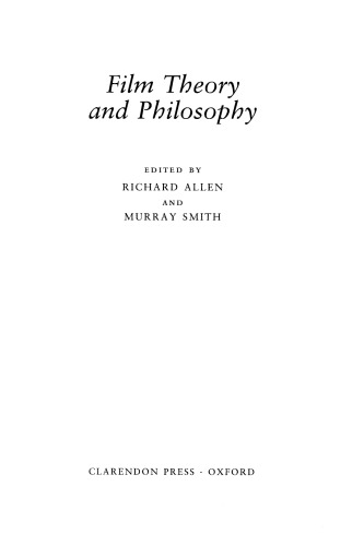 Film theory and philosophy