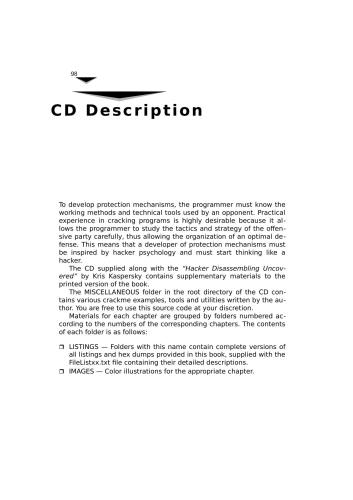 Hacker Disassembling  [draft]