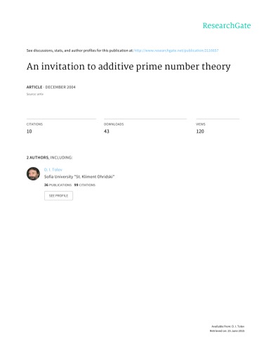 An invitation to additive prime number theory