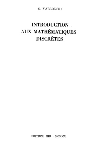 Introduction aux mathématiques discrètes