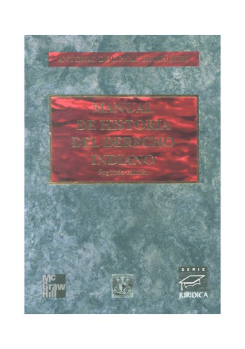 Manual de Historia del Derecho Indiana