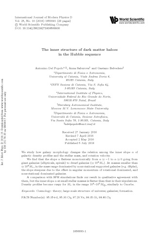 The inner structure of dark matter haloes in the Hubble sequence [article]