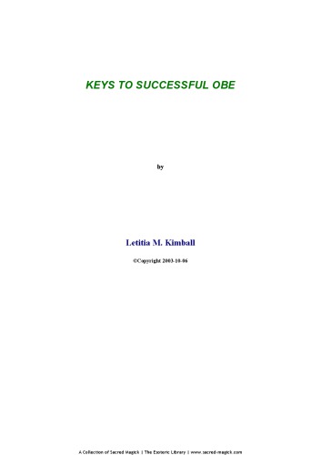 Keys to Successful OBE