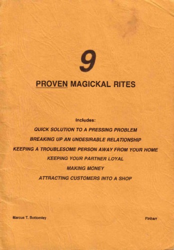 Nine Proven Magickal Rites