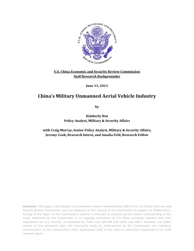 China’s Military Unmanned Aerial Vehicle Industry