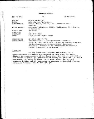 Introductory Vietnamese