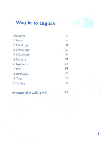 Way In to English Book