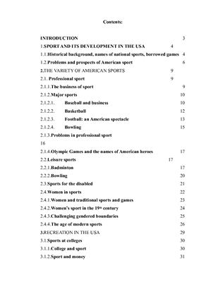 Sport and recreation in the United States