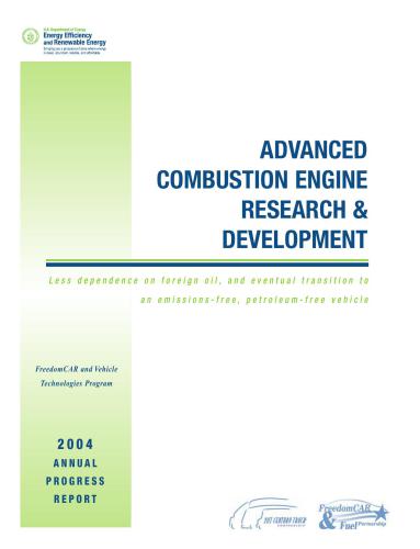 Fy 2004 Progress Report for Advanced Combustion Engine Research аnd Development
