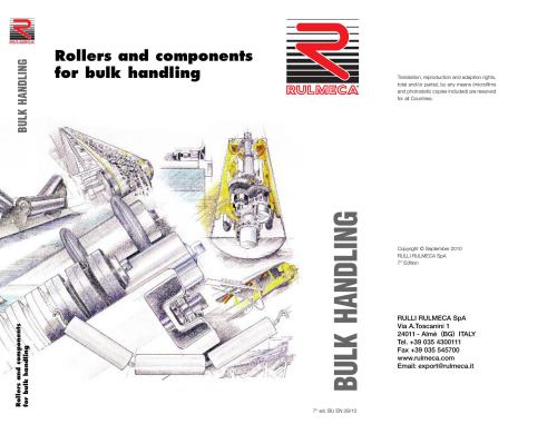 Rollers and components for bulk handling