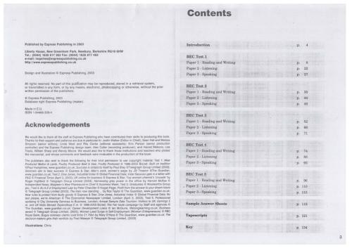 Practice Tests for the BEC Preliminary. Students's Book with Answers