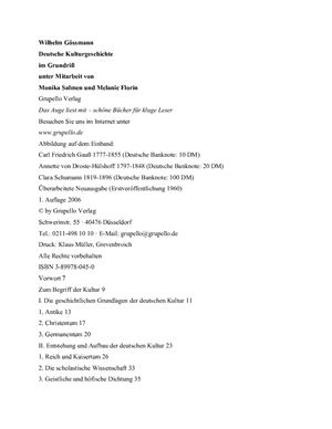 Deutsche Kulturgeschichte im Grundriss