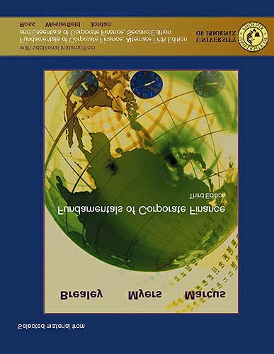 Study Guide to accompany Fundamentals of Corporate Finance